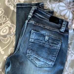 Distressed jeans